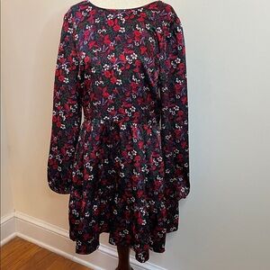 Draper James Belle Meade Floral Bow-Back Dress M NWT